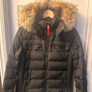 Bogner Fire & Ice Sally Black Down Winter Ski Fitted Jacket Size Euro 40 US 10